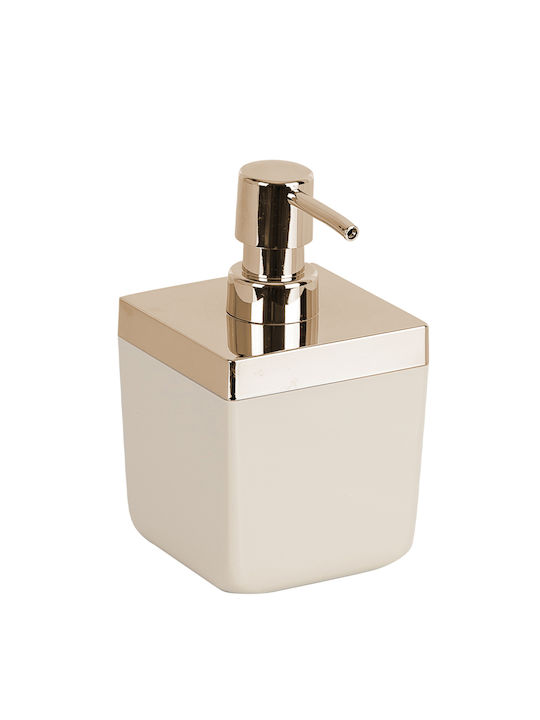 SteweHome Bathroom Accessory Set Plastic Beige 5 Pieces