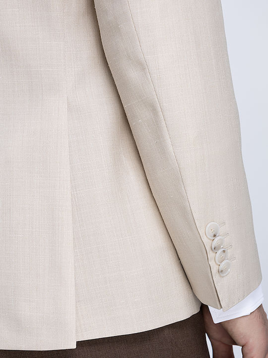 Sommer Herrenanzugsjacke Beige Hell