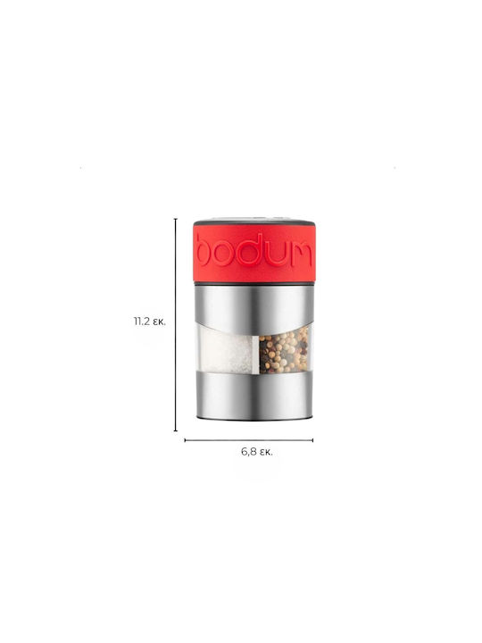 Bodum Twin 11002-04 Μύλος Αλατιού & Πιπεριού 2--1 Red