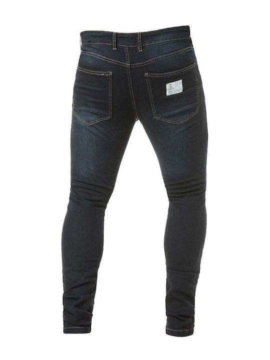 Men's Elastic Jeans Pants with Slim Fit Blue