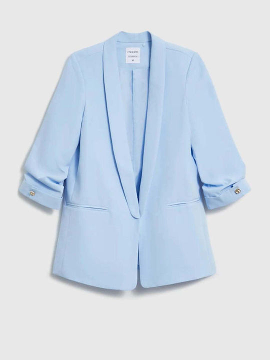 Moodo Damen Blazer Hellblau