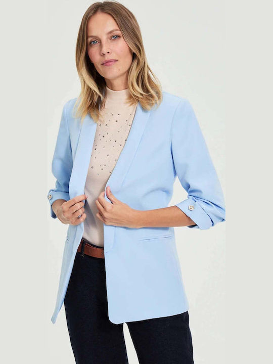 Moodo Damen Blazer Hellblau