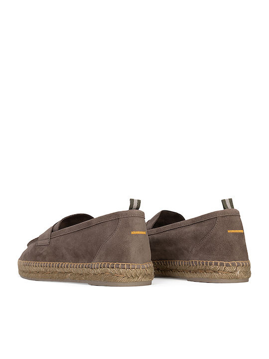 Leather Men's Sandals in Beige Colour
