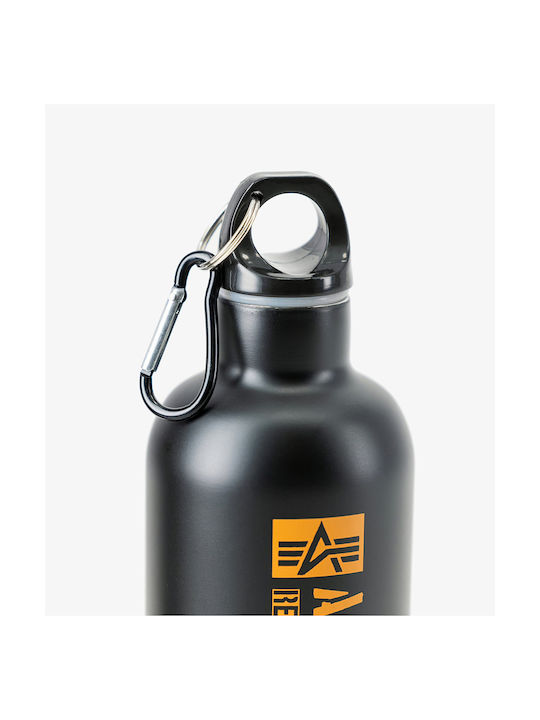 Alpha Industries Stainless Steel Water Bottle 500ml Black