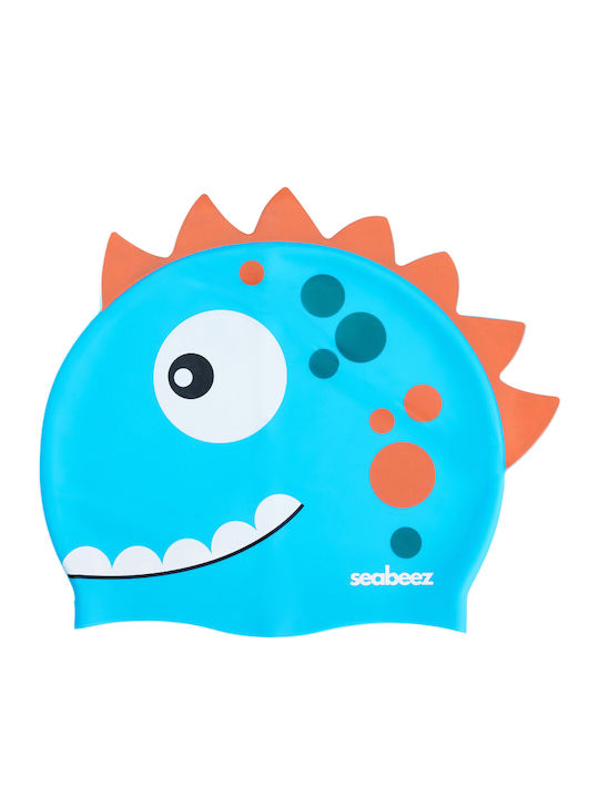 Seabeez Dino Kids Swim Cap 3 To 8 Years Dino Blue Seabeez Dino Kids Swim Cap 3 To 8 Years Dino Blue