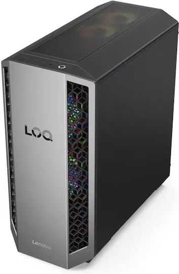 Lenovo Loq Tower 26ADR10 Настолен Компютър (Ryzen 7-8745HX/16GB DDR5/500GB SSD/W10 Pro)