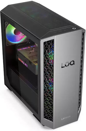 Lenovo Loq Tower 26ADR10 Настолен Компютър (Ryzen 7-8745HX/16GB DDR5/500GB SSD/W10 Pro)