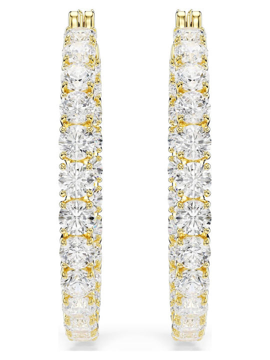 Swarovski Σκουλαρίκια Επιχρυσωμένα με Πέτρες Swarovski Σκουλαρίκια Επιχρυσωμένα με Πέτρες