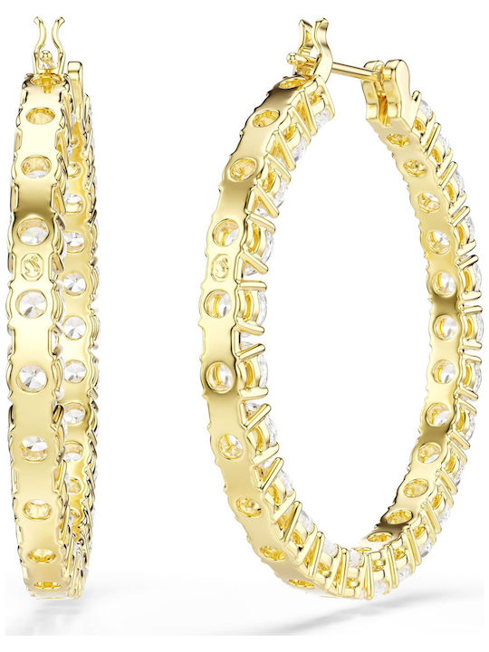 Swarovski Gold Plated Earrings with Stones