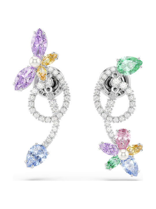 Swarovski Σκουλαρίκια Επιχρυσωμένα με Πέτρες Swarovski Σκουλαρίκια Επιχρυσωμένα με Πέτρες