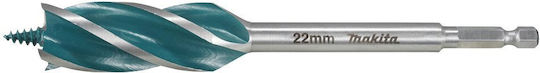 Makita Свредло Тρυπάνι с Шестоъгълно Стебло за Дърво 22x165mm