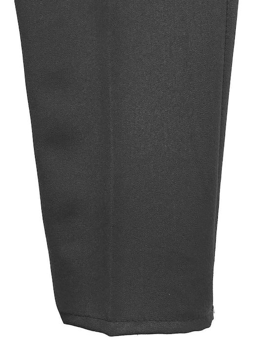 Damen Stoffhose mit Gummiband Schwarz