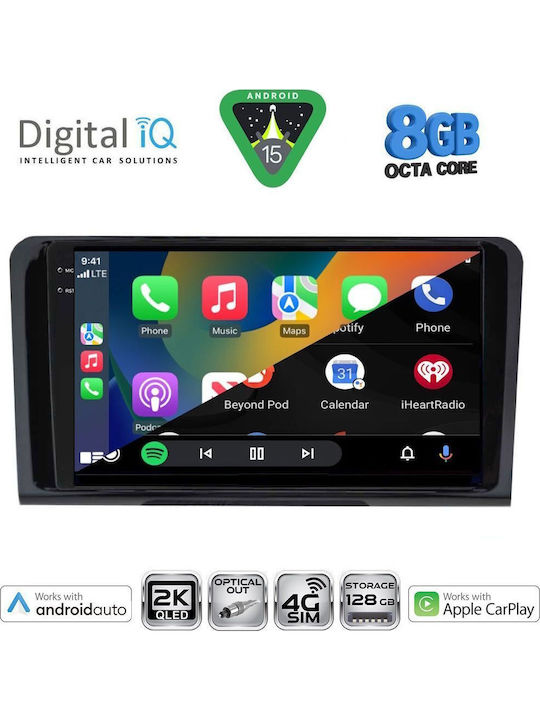 Digital IQ Car Audio System for Mercedes-Benz ML / GL Class 2005-2011 Bluetooth USB WiFi GPS Apple CarPlay Android Auto with 9" Touch Screen