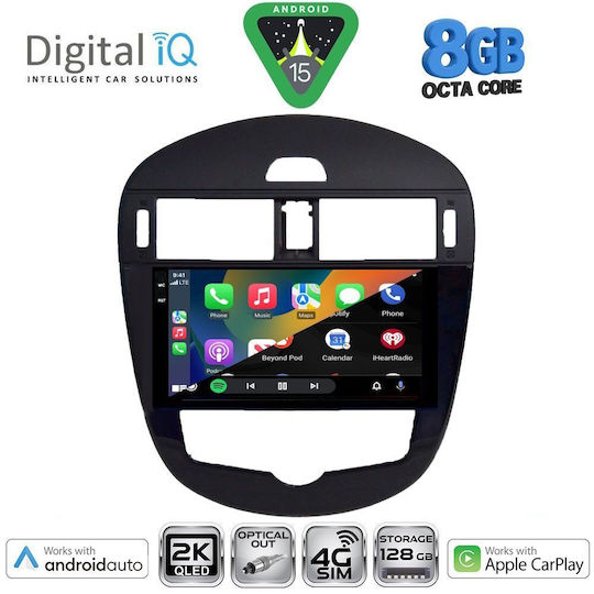 Digital IQ Ηχοσύστημα Αυτοκινήτου για Nissan Pulsar 2014-2020 με Clima (Bluetooth/USB/WiFi/GPS/Apple-Carplay/Android-Auto) με Οθόνη Αφής 9"