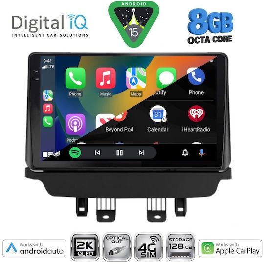 Digital IQ Ηχοσύστημα Αυτοκινήτου για Mazda 2 2014-2023 (Bluetooth/USB/WiFi/GPS/Apple-Carplay/Android-Auto) με Οθόνη Αφής 9"