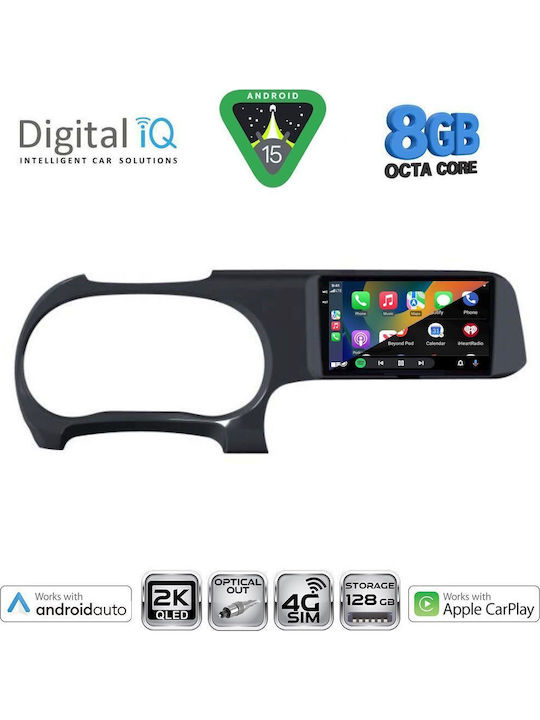 Digital IQ Car Audio System for Hyundai i10 2020 (Bluetooth/USB/WiFi/GPS/Apple CarPlay/Android Auto) with 9" Touch Screen