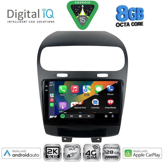Digital IQ Car Audio System for Fiat Freemont 2008-2020 Bluetooth USB WiFi GPS Apple CarPlay Android Auto with 9" Touch Screen
