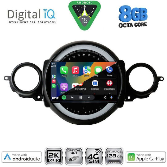 Digital IQ Ηχοσύστημα Αυτοκινήτου για Mini Cooper / Clubman 2011-2013 (Bluetooth/USB/WiFi/GPS/Apple-Carplay/Android-Auto) με Οθόνη Αφής 9"