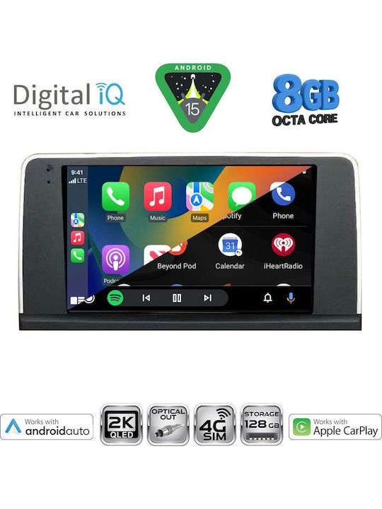 Digital IQ Car Audio System for BMW X5 (E70) / X6 (E71) 2006-2009 (Bluetooth/USB/WiFi/GPS/Apple CarPlay/Android Auto) with 9" Touch Screen