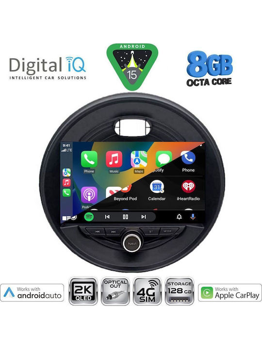 Digital IQ Auto-Audiosystem für Mini Cooper / Clubman / Straßenkreuzer / Landsmann 2014 mit Touchscreen 9"