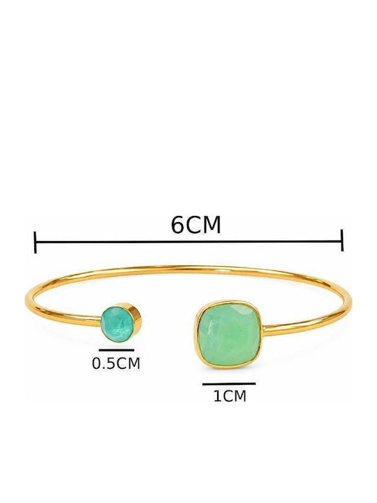 Awear Women's Gold Plated Steel Handcuff Bracelet