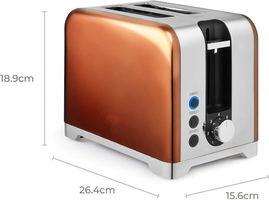 Swiss Haus Toaster 2 Slots 930W Copper