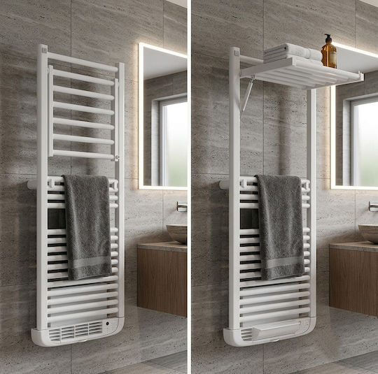 Deltacalor Dryer Electric Plus Electric Towel Rail 1500W 119.6x50cm White