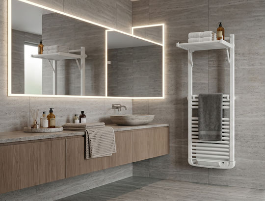 Deltacalor Dryer Electric Plus Electric Towel Rail 1500W 119.6x50cm White
