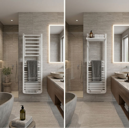 Deltacalor Dryer Electric Towel Rail 750W 144.1x50cm White