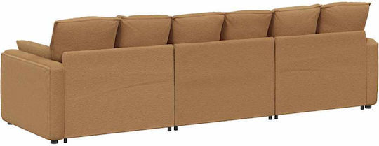 Three-Seater Couch Beige 324x105x64cm