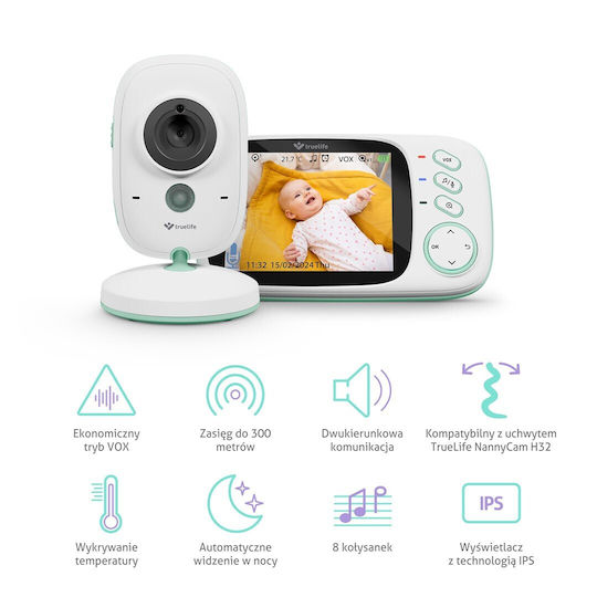 TrueLife Baby Monitor with Two-Way Audio & Lullabies
