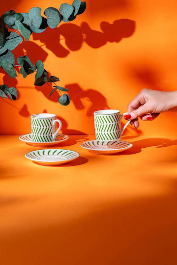 SteweHome SteweHome Kaffee Tasse aus Porzellan Grün 90ml