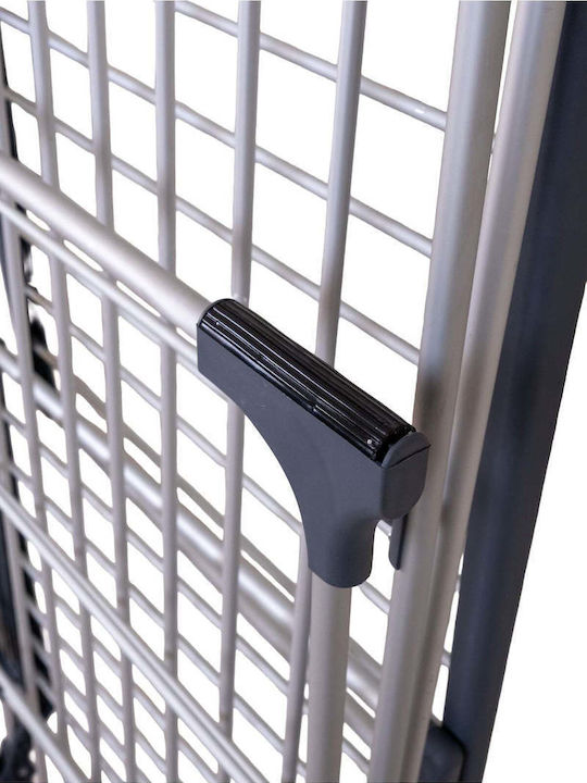 SteweHome Folding Floor Clothes Drying Rack Aluminum for Garden