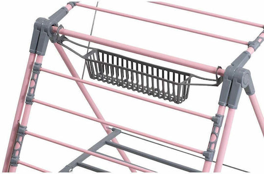 SteweHome Uscător De Rufe Pliabil De Pardoseală Din Metal