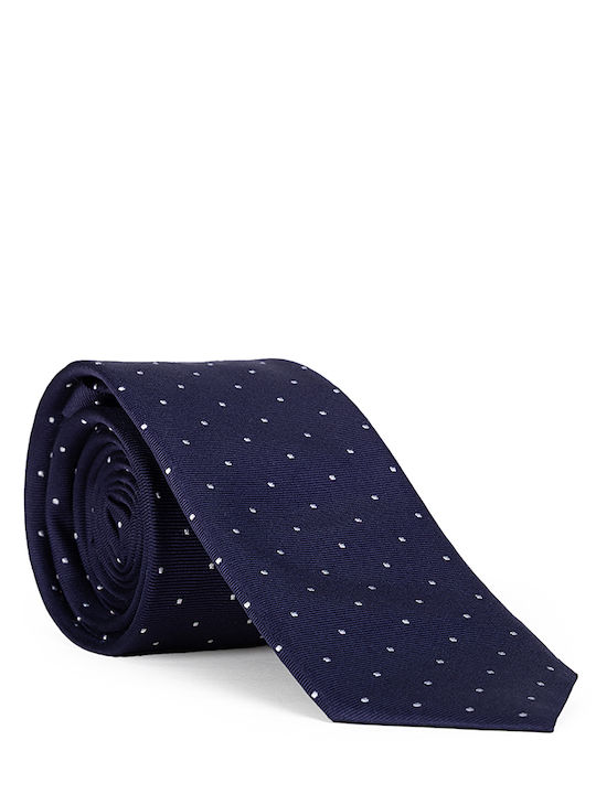 Hugo Men's Silk Tie In Navy Blue Color