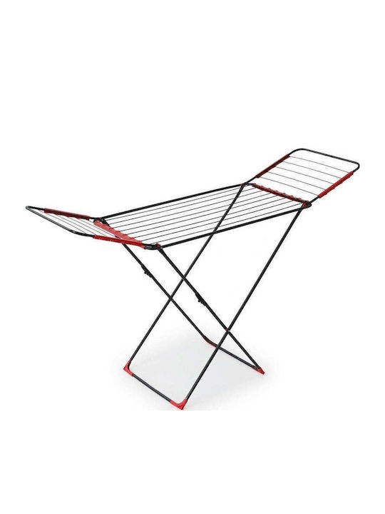 SteweHome Folding Floor Clothes Drying Rack Made of Metal with 20m Hanging Length