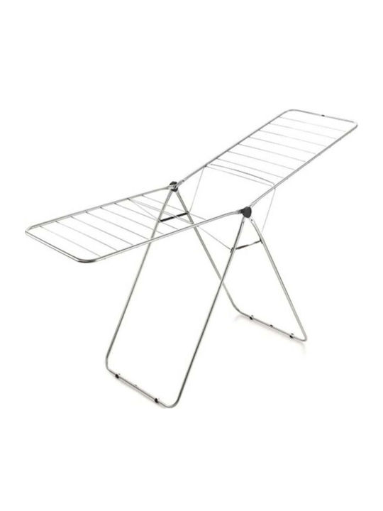 SteweHome Folding Floor Clothes Drying Rack Made of Metal with 11.5m Hanging Length