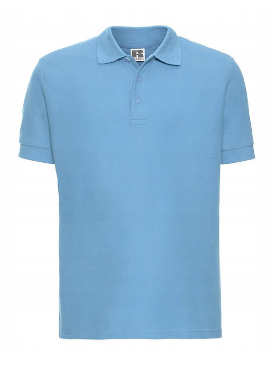Russell Europe Tricou polo promoțional unisex Blue Sky