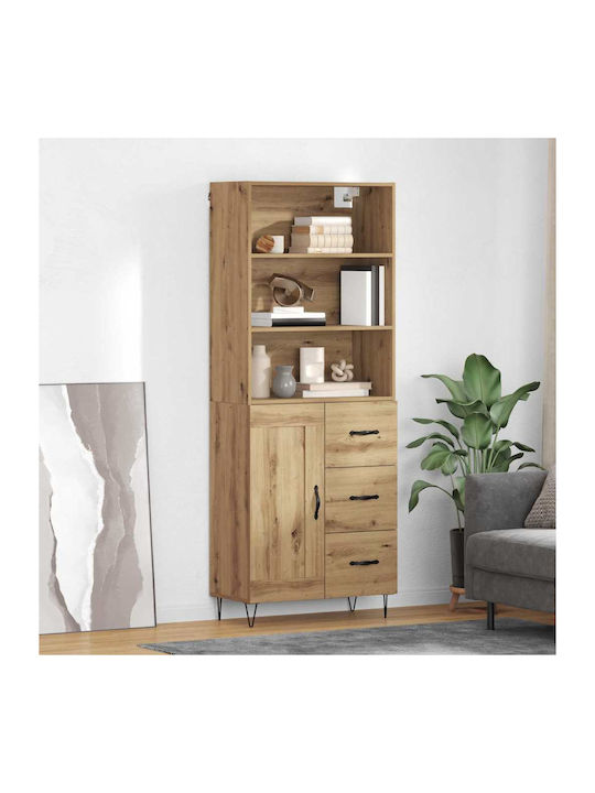 Artisan Oak Bookcases (2 Pieces) 69.5x32.5x180cm