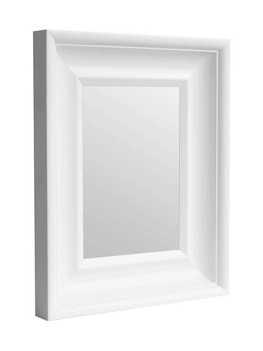 BD art Огледало За Стена С Бяла Дървена Рамка 45x36см