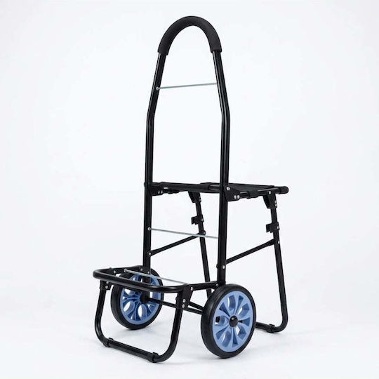 Stoff Einkaufswagen Klappbar Schwarzes 100x35x30cm