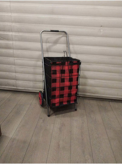 Stoff Einkaufswagen Rote 100x35x100cm