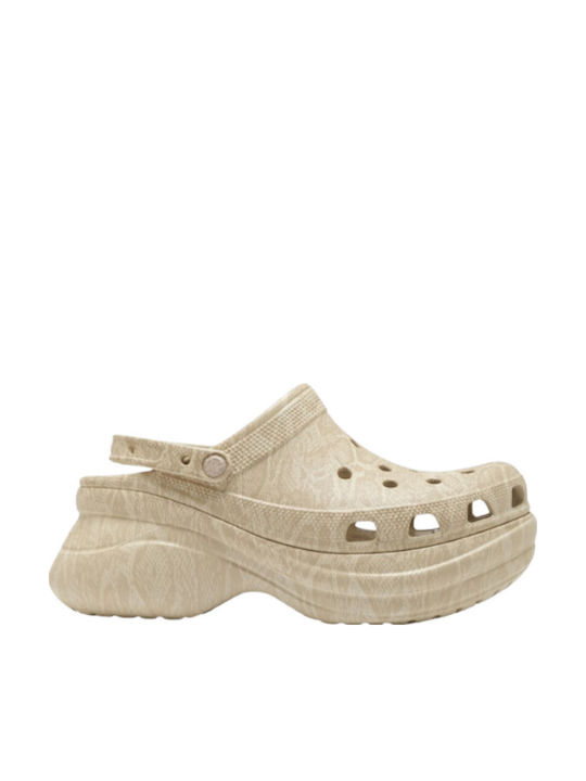 Crocs Bae Animal Holzschuhe Beiges