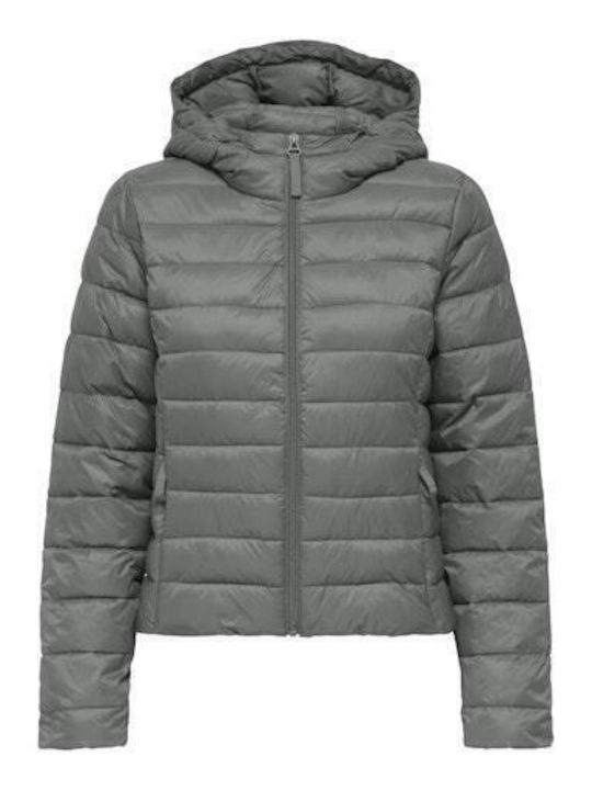 Only Μπουφάν Puffer Γκρι