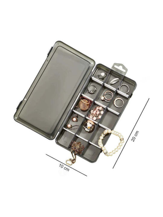 SteweHome Plastic Black Jewellery Box