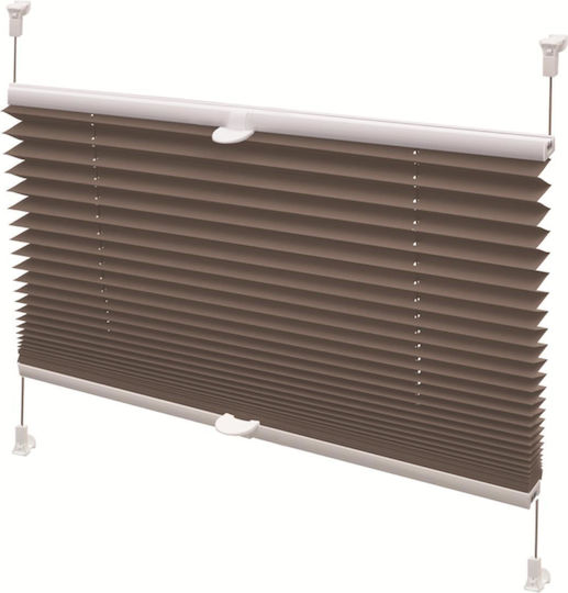 Aluminum Blinds in Brown Color P57xH150cm