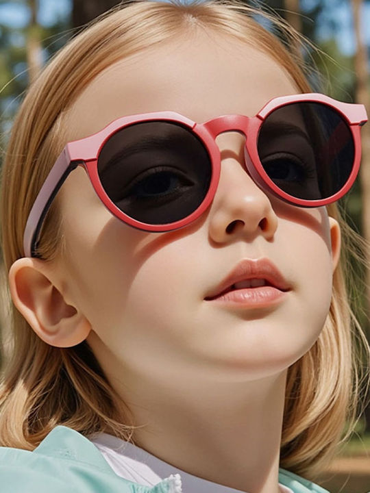 Techsuit Ochelari De Soare Pentru Copii Rotunzi Cu Lentile Polarized Negri