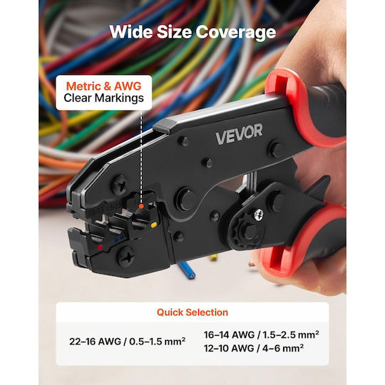 Vevor Crimping Pliers with Ratchet Mechanism