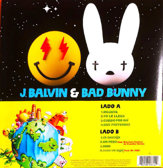 J Balvin & Bad Bunny Oasis Vinyl