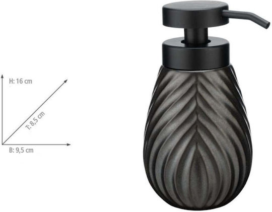 Wenko Dispenser Κεραμικό Γκρι 330ml
